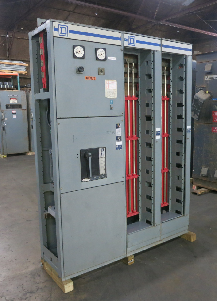 Square D Model 4 1200/300A MCC Motor Control Center 3x Section